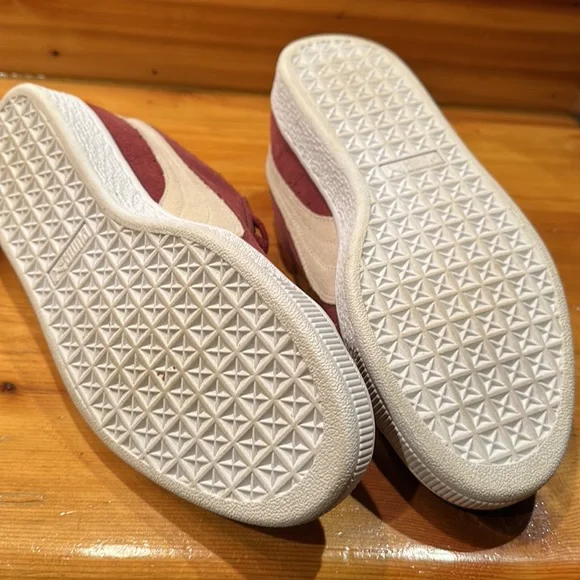 Puma Burgundy Suede Sneakers - Picture 6 of 6